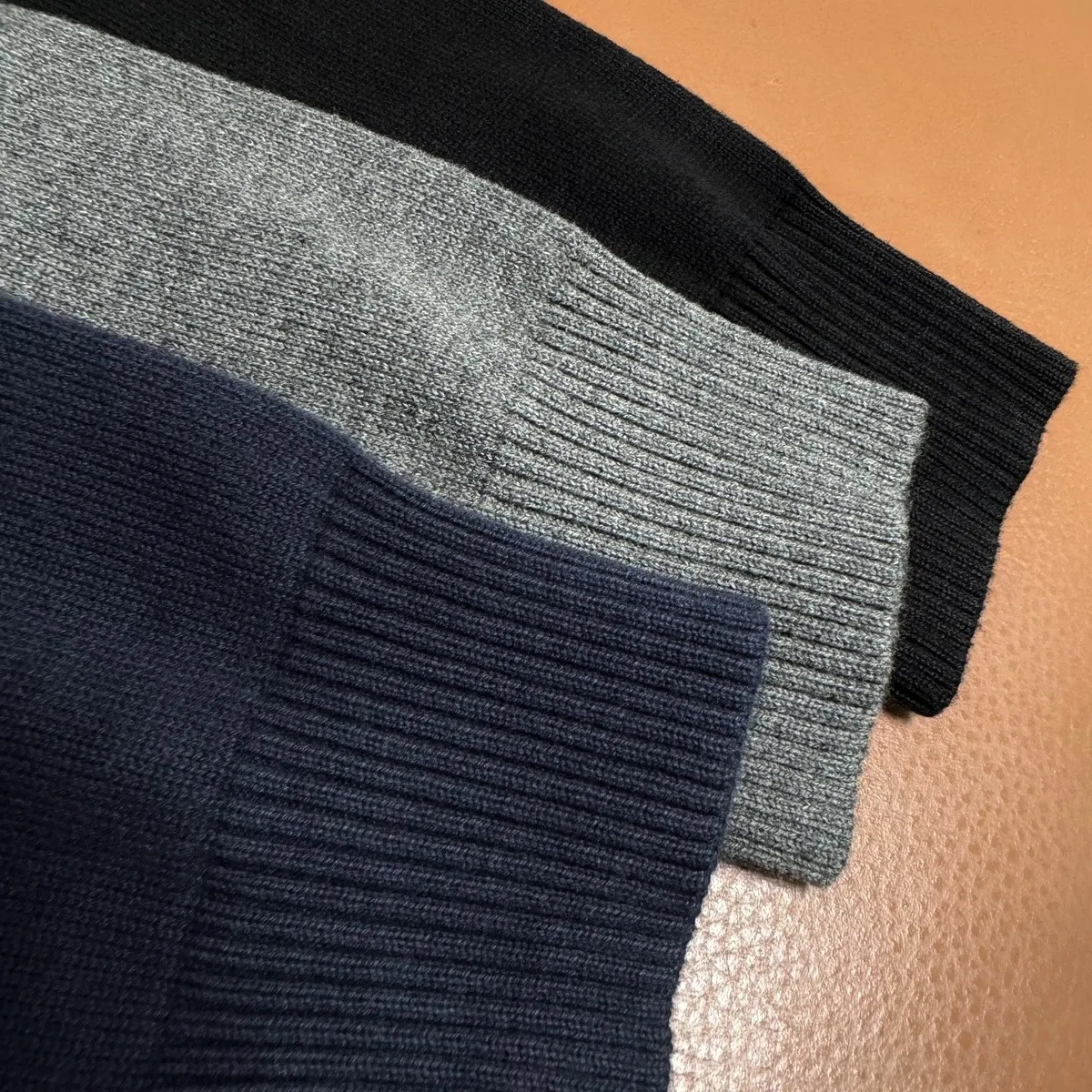 P220 M401#Ralph Lauren pony embroidered zipper sweater Color: black royal blue dark gray Size: M-XXL